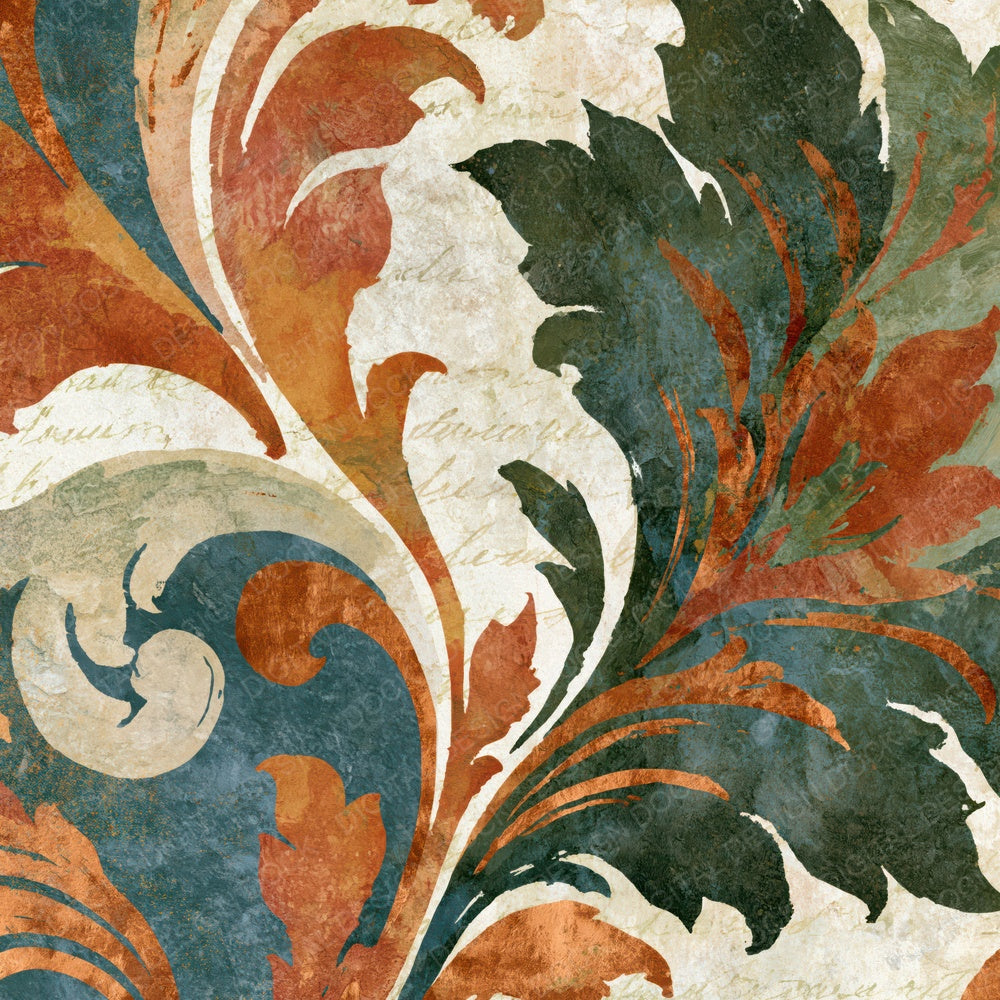 Rococo Rust Bone Abstract Digital Paper Pack (DDD014101)