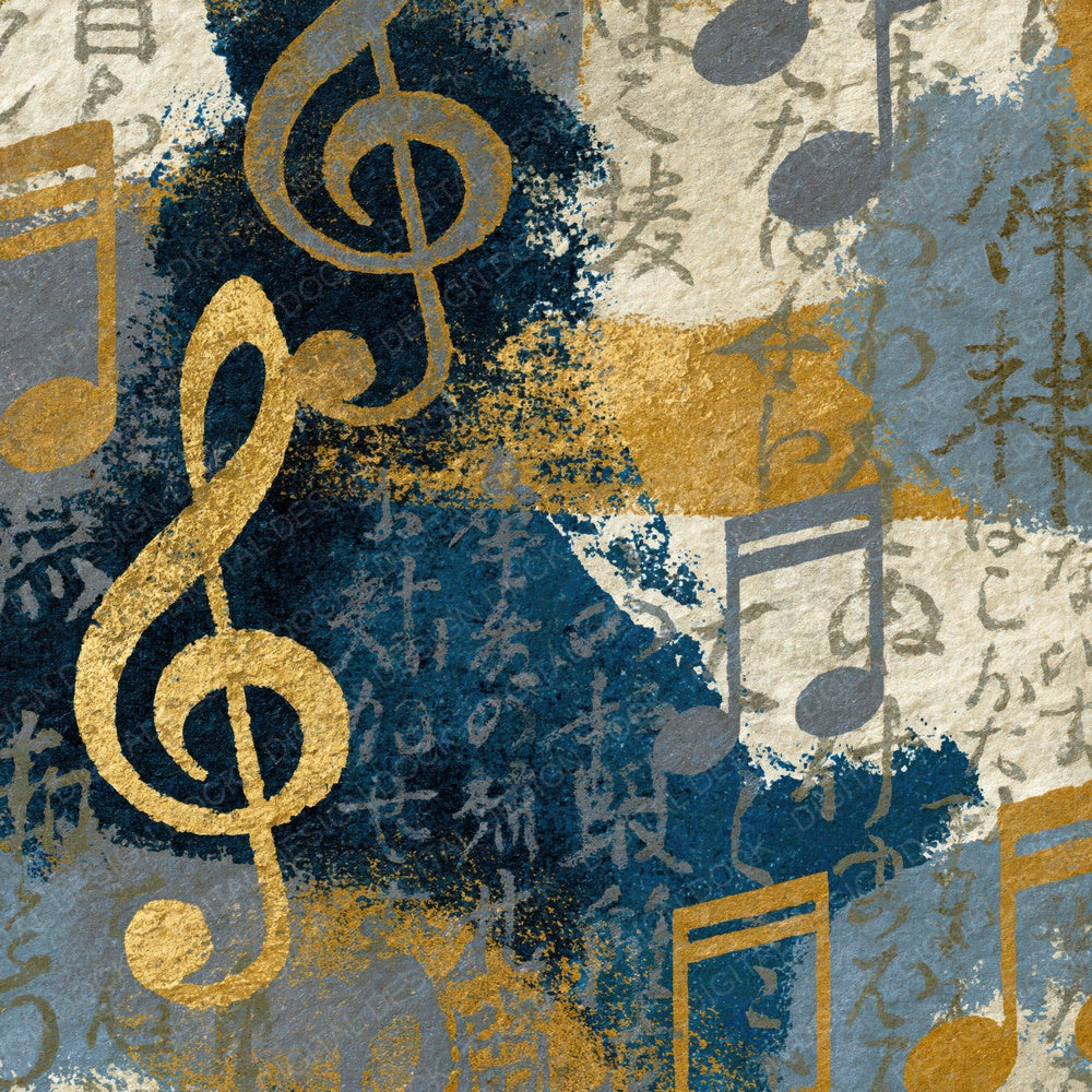 Lithograph Treble Clefs Oyster Storm Grey Digital Paper Pack (DDD014117)