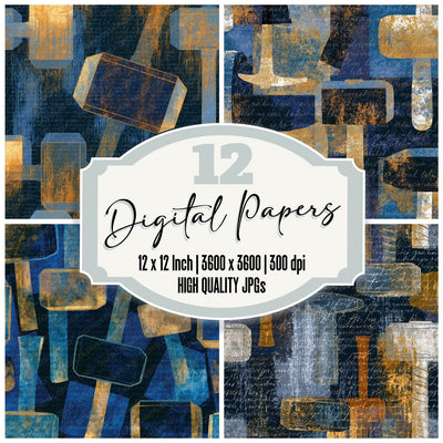 X-Ray Thor Hammers Midnight Gold Digital Paper Pack (DDD014124)