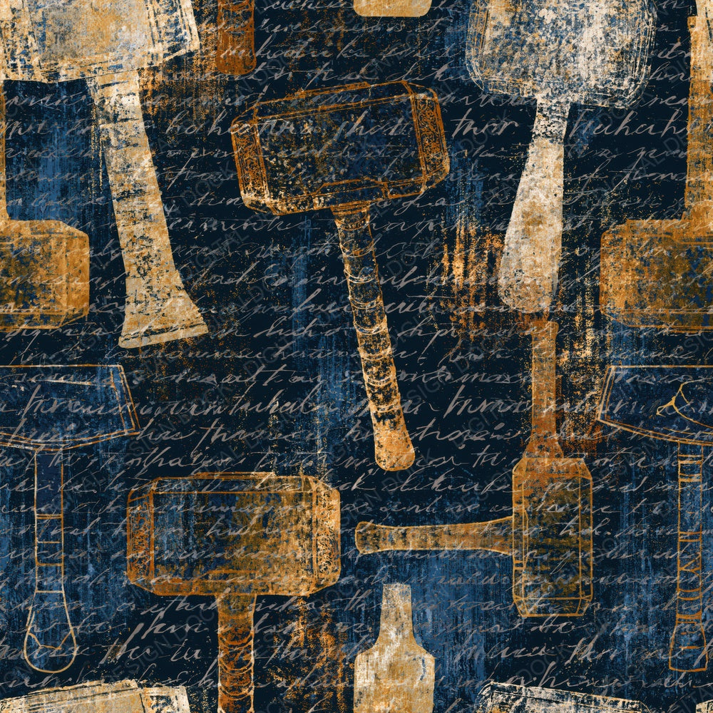 X-Ray Thor Hammers Midnight Gold Digital Paper Pack (DDD014124)