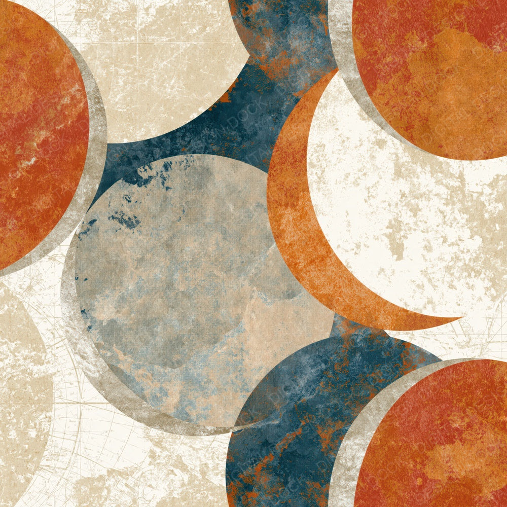 Cyanotype Eclipse Terracotta Bone Digital Paper Pack (DDD014128)