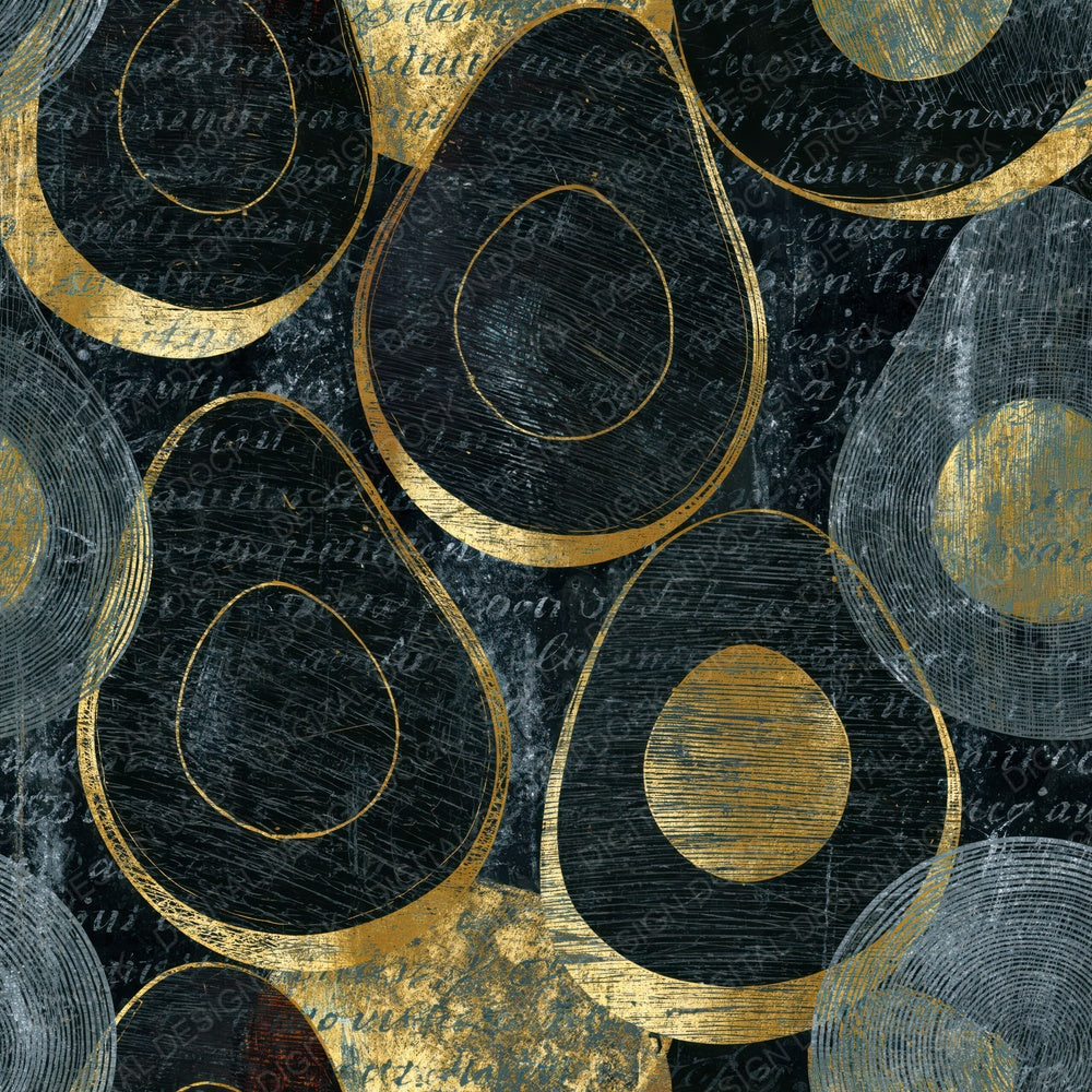 Scratchboard Avocado Bone Brass Digital Paper Pack (DDD014171)