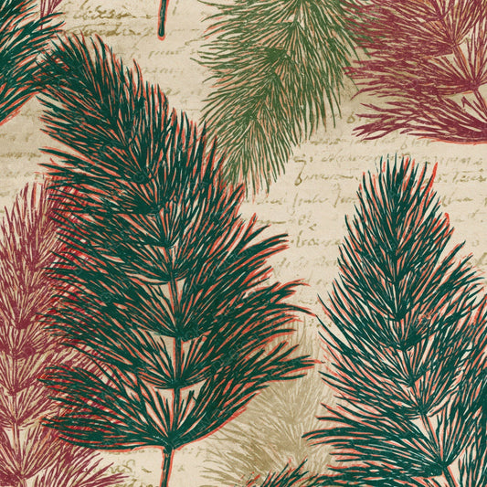 Etching Horsetail Malachite Burgundy Digital Paper Pack (DDD014186)