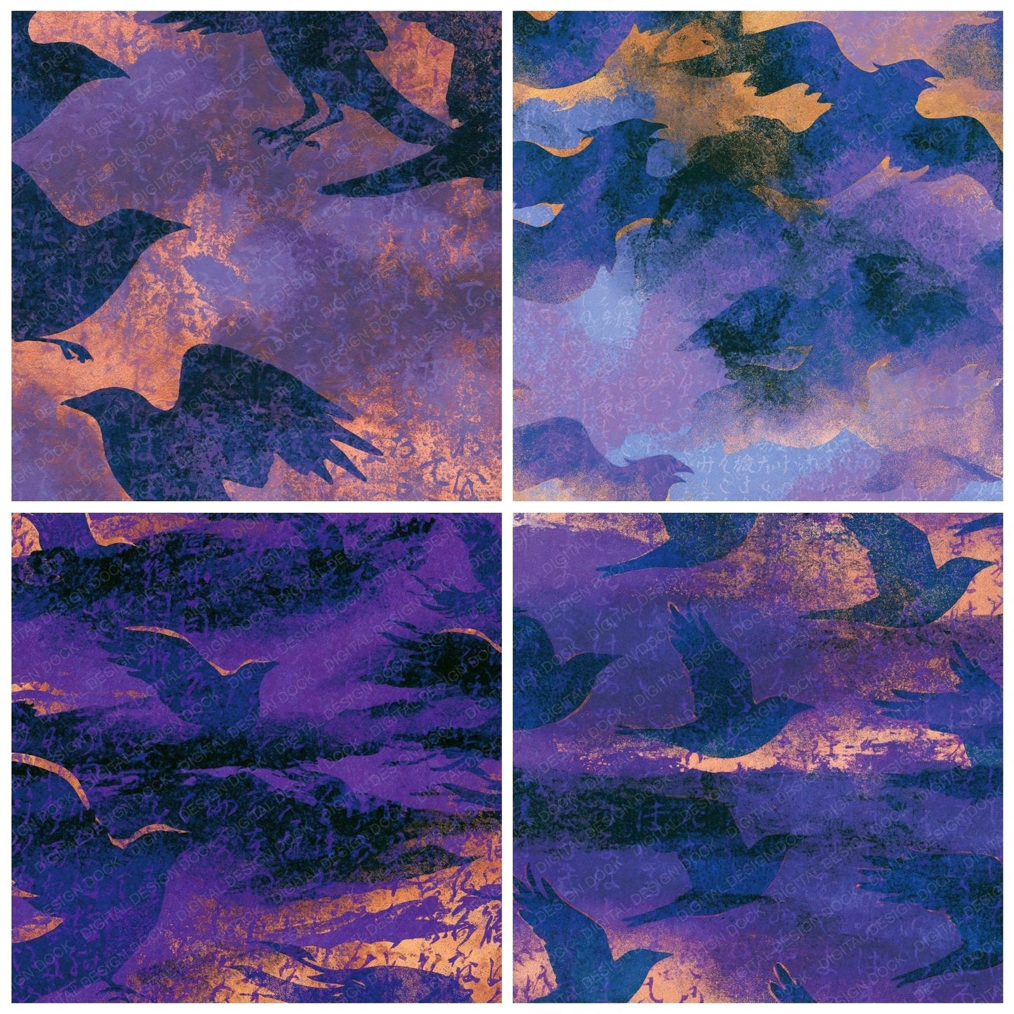 Etching Banshees Lavender Cream Digital Paper Pack (DDD014225)