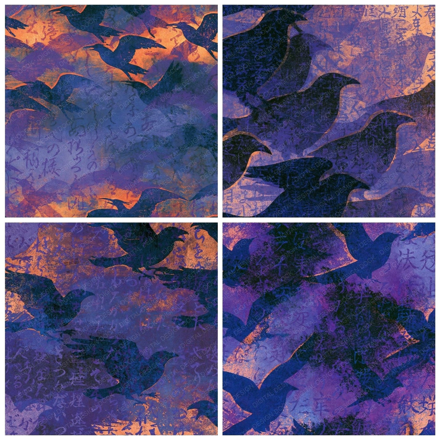 Etching Banshees Lavender Cream Digital Paper Pack (DDD014225)