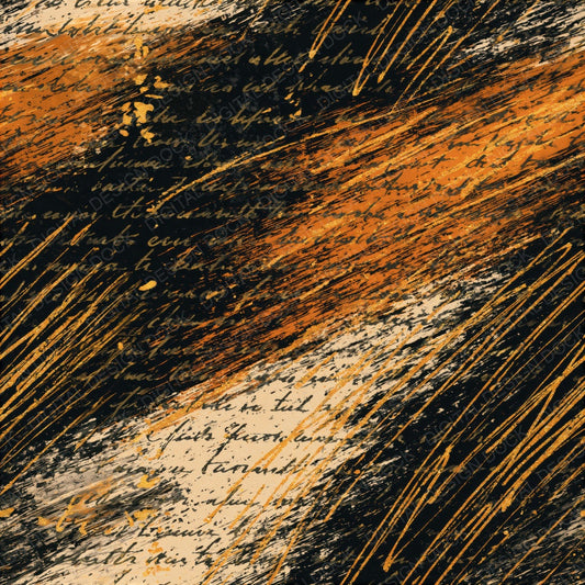 Scratchboard Amber Bone Tonal Seamless Digital Paper Pack (DDD014232)