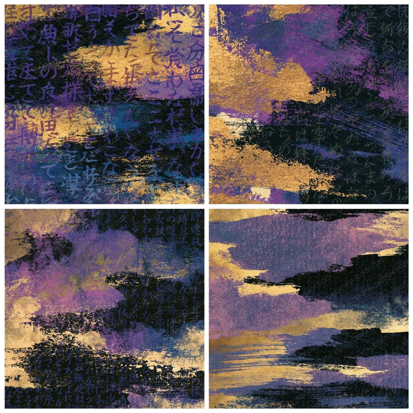 Scratchboard Lilac Mauve Tonal Digital Paper Pack (DDD014234)