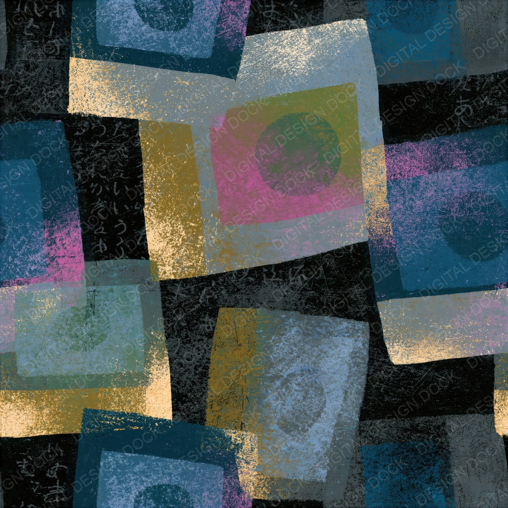 Scratchboard Polaroid Gunmetal Pearl Seamless Digital Paper Pack (DDD014235)