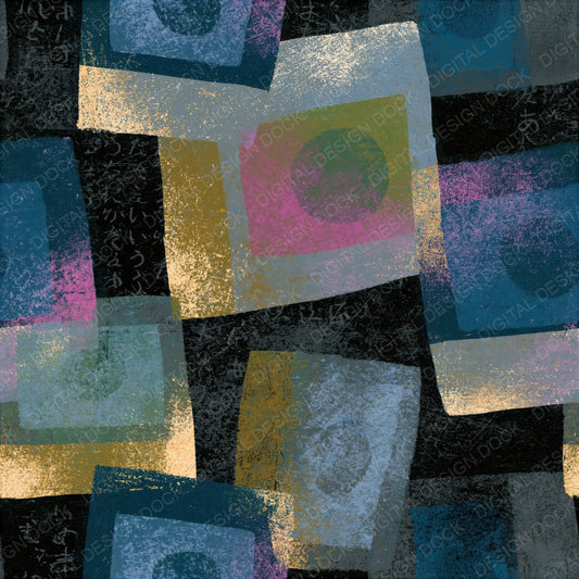 Scratchboard Polaroid Gunmetal Pearl Seamless Digital Paper Pack (DDD014235)