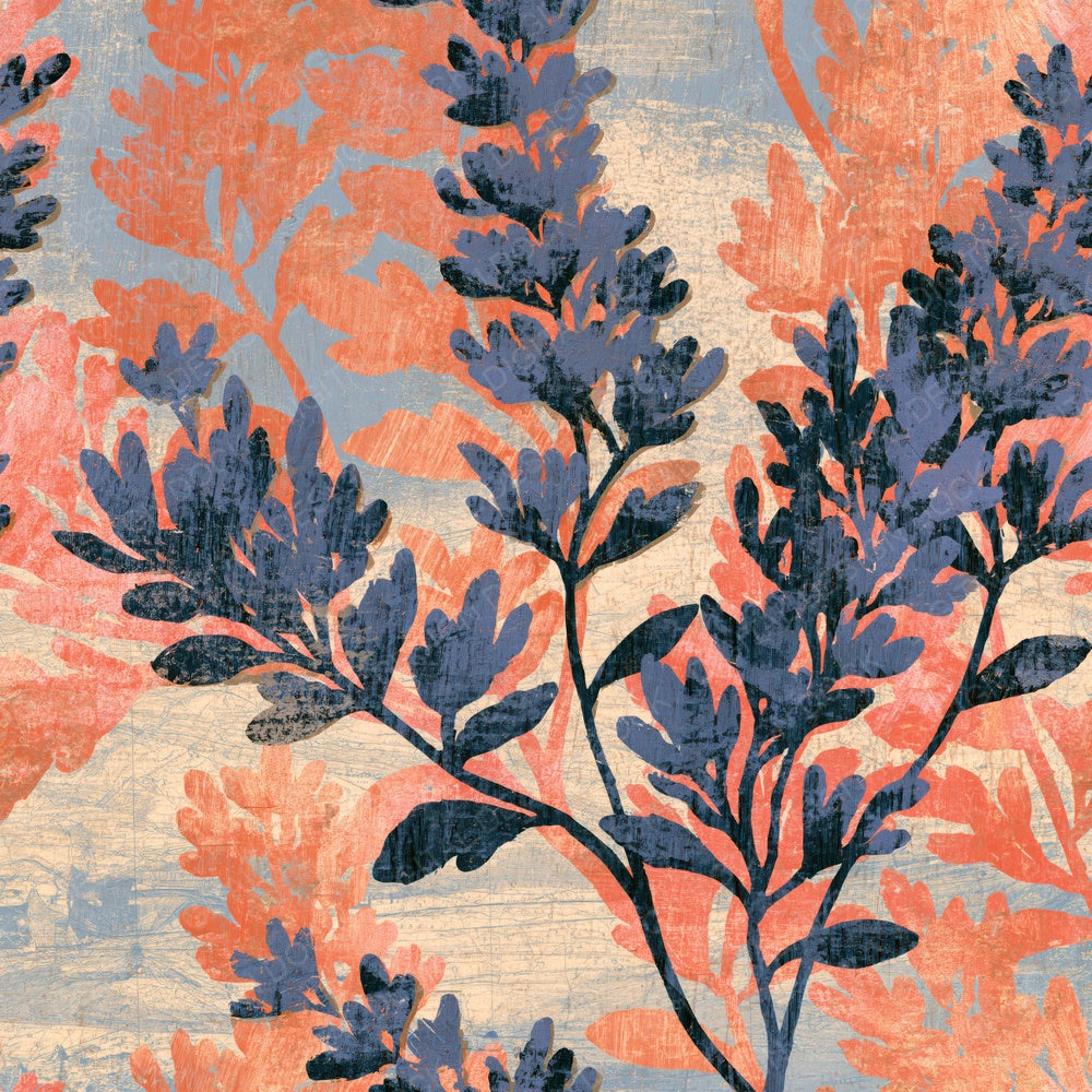 Woodcut Lavender Apricot Rose Digital Paper Pack (DDD014244)