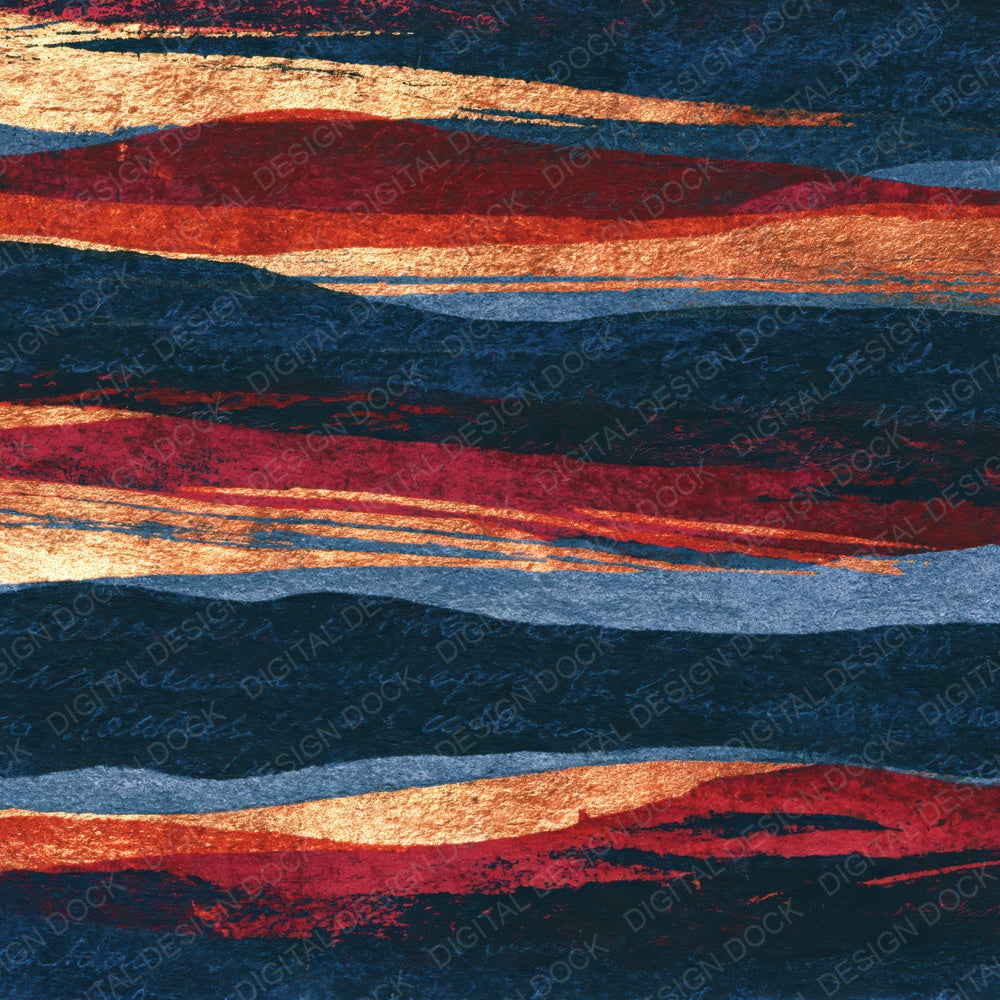 Monoprint Oxblood Copper Abstract Digital Paper Pack (DDD014252)