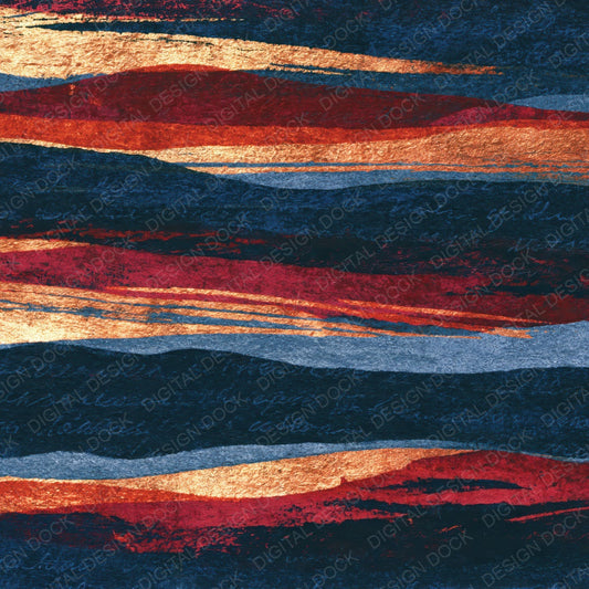 Monoprint Oxblood Copper Abstract Digital Paper Pack (DDD014252)