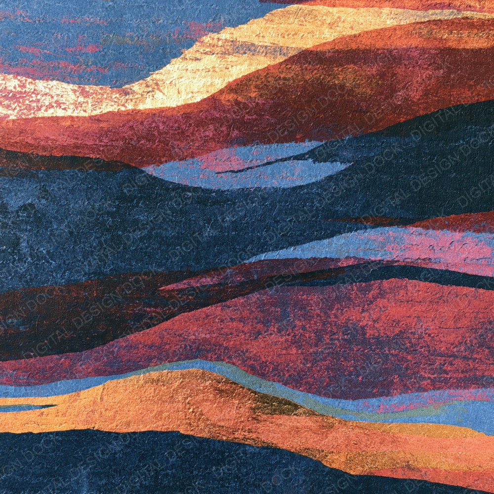 Monoprint Oxblood Copper Abstract Digital Paper Pack (DDD014252)