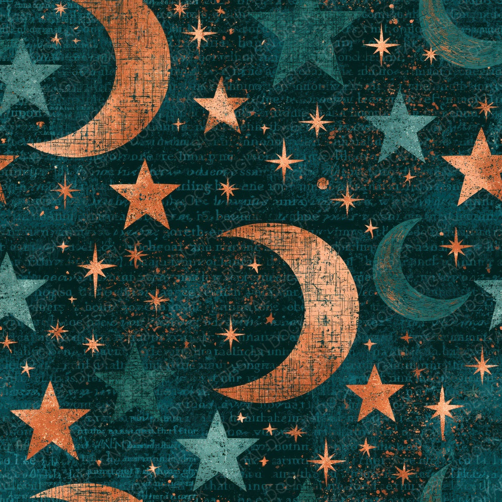 Scratchboard Sweet Dreams Jade Copper Digital Paper Pack (DDD014257)