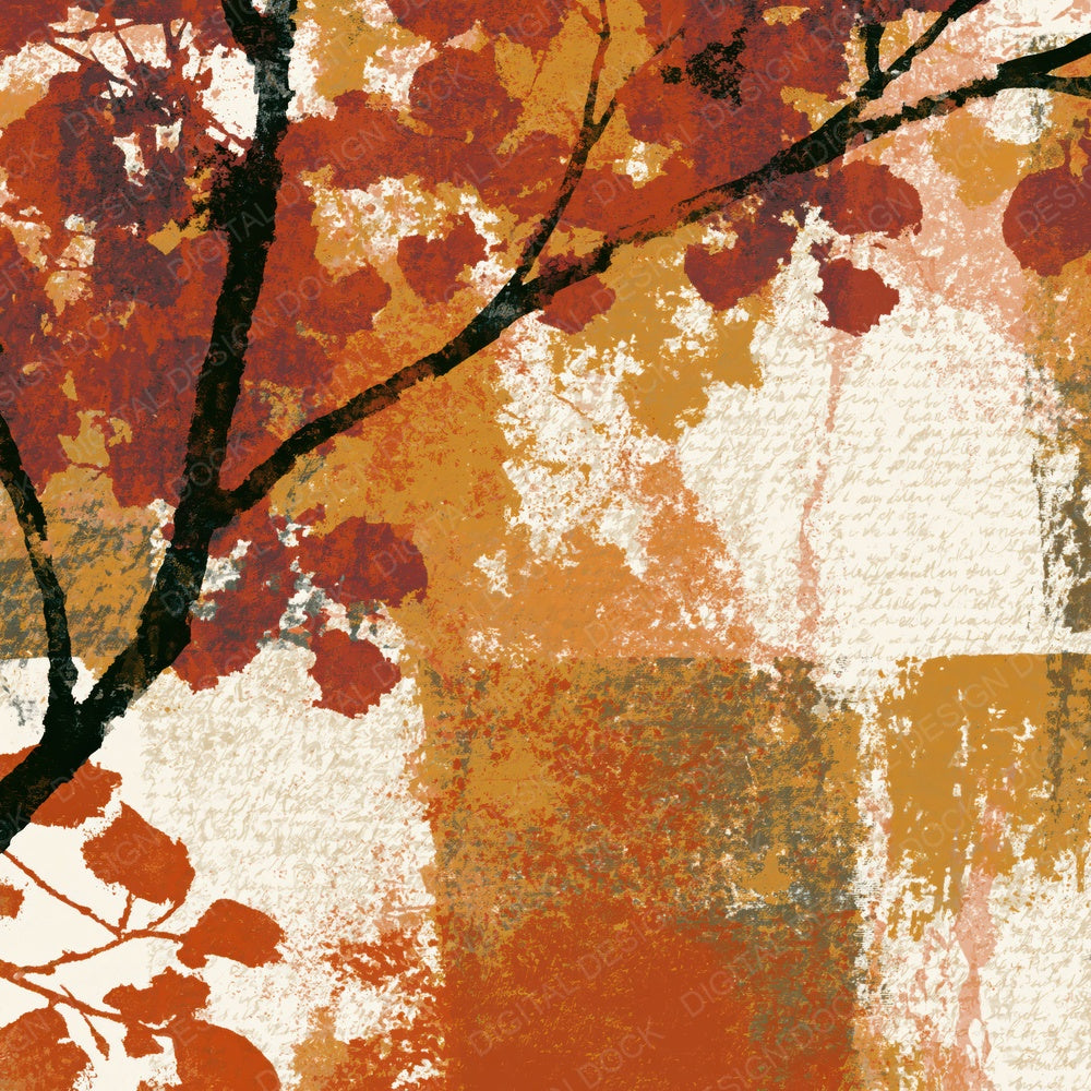 Screenprint Rust Brass Ochre Tonal Digital Paper Pack (DDD014259)