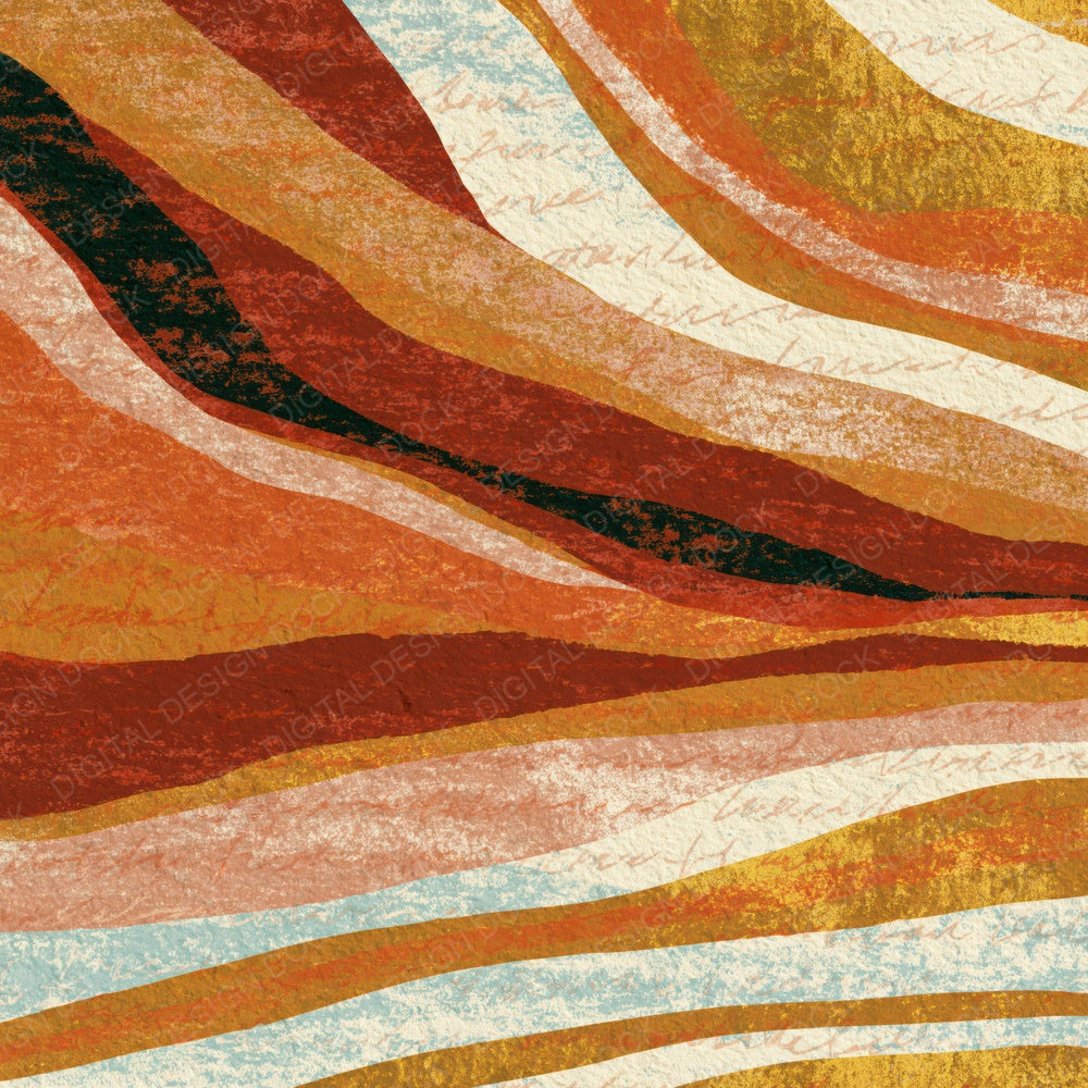 Screenprint Rust Brass Ochre Tonal Digital Paper Pack (DDD014259)