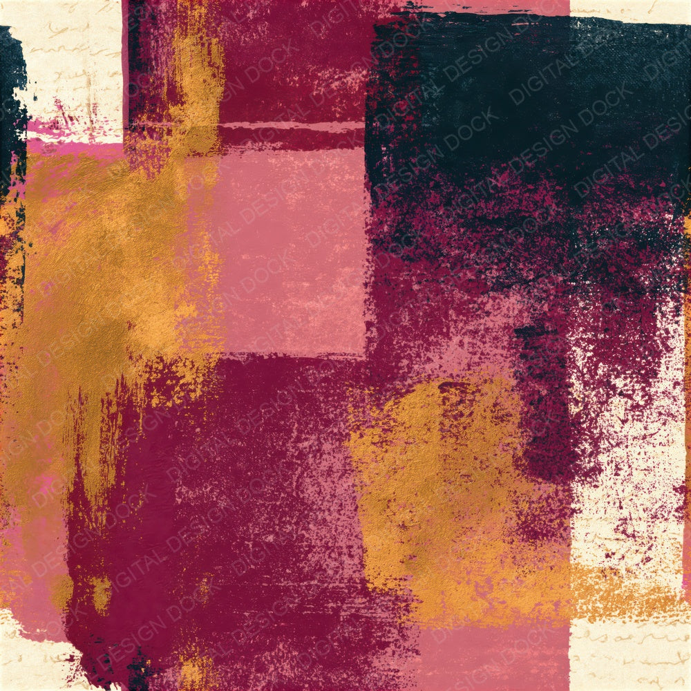 Screenprint Wine Dusty Rose Abstract Seamless Digital Paper Pack (DDD014260)
