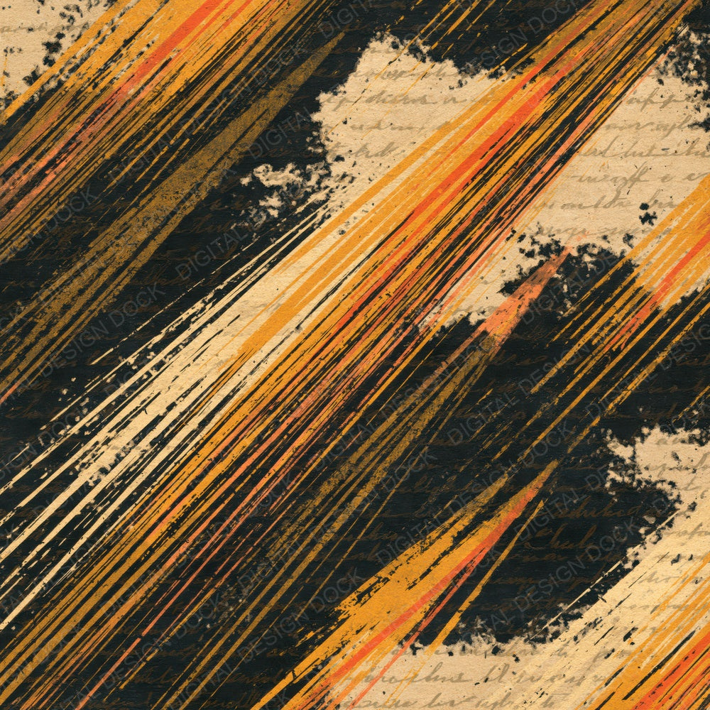 Scratchboard Meteor Honey Mustard Digital Paper Pack (DDD014274)