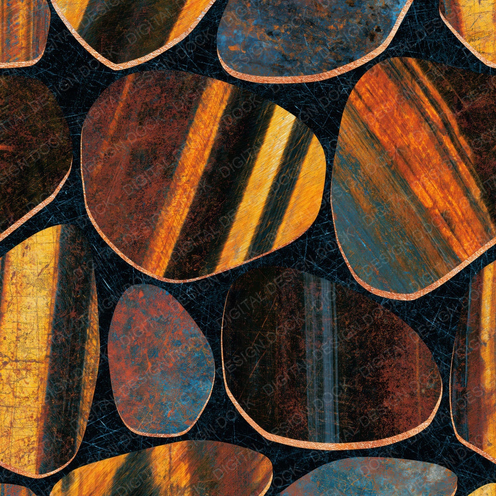 Scratchboard Tigers Eye Copper Rust Digital Paper Pack (DDD014294)