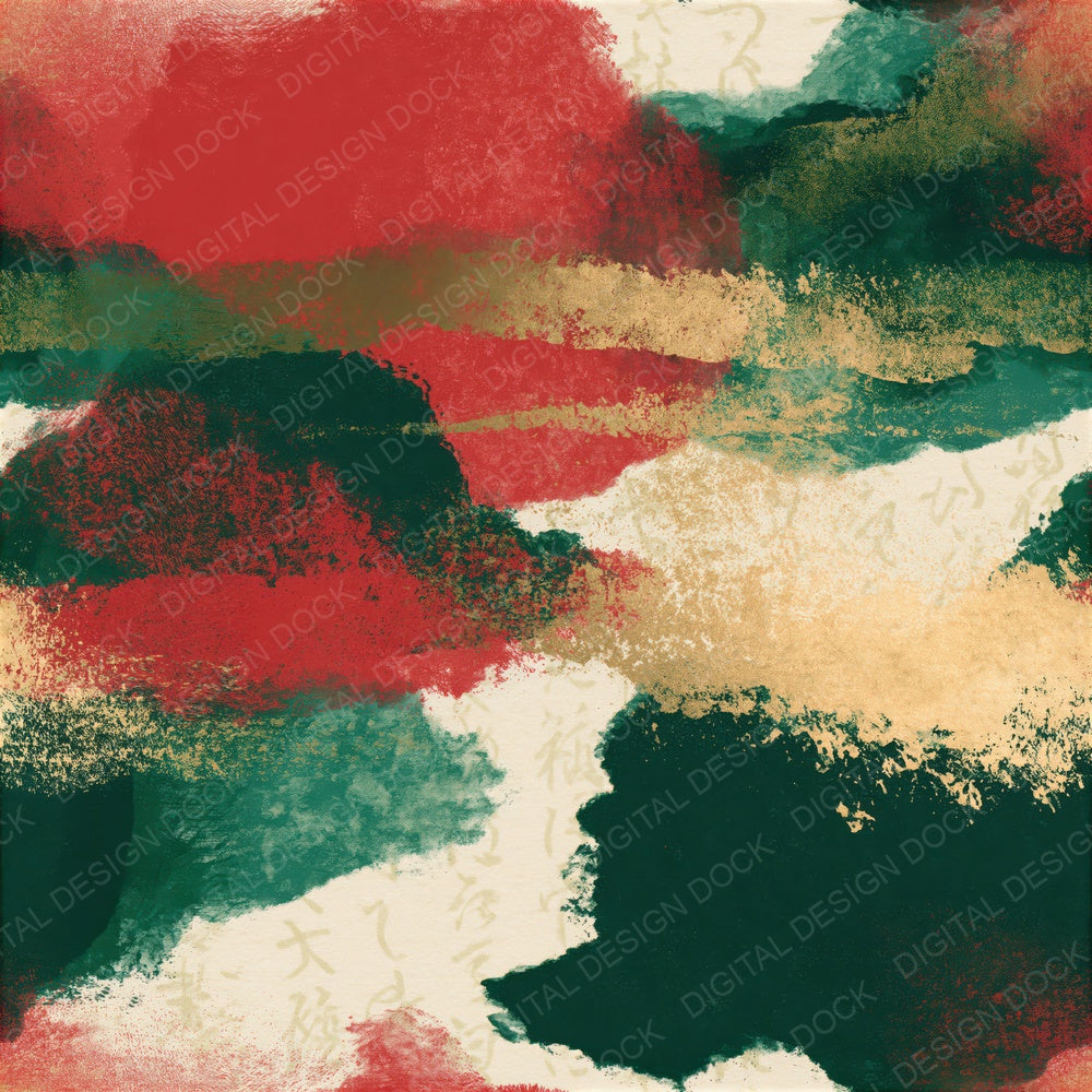 Screenprint Forest Crimson Seamless Digital Paper Pack (DDD014296)
