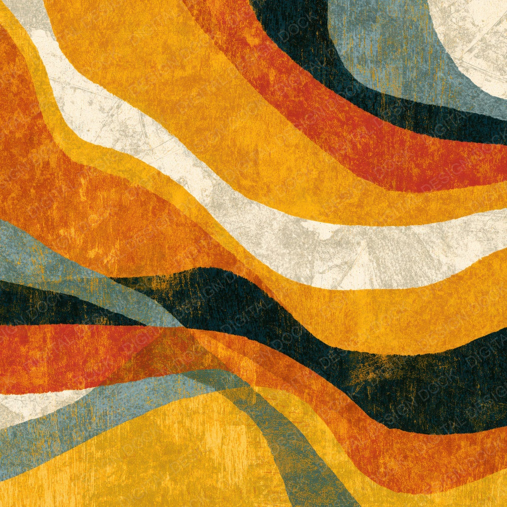 Woodcut Amber Butter Toast Texture Digital Paper Pack (DDD014299)