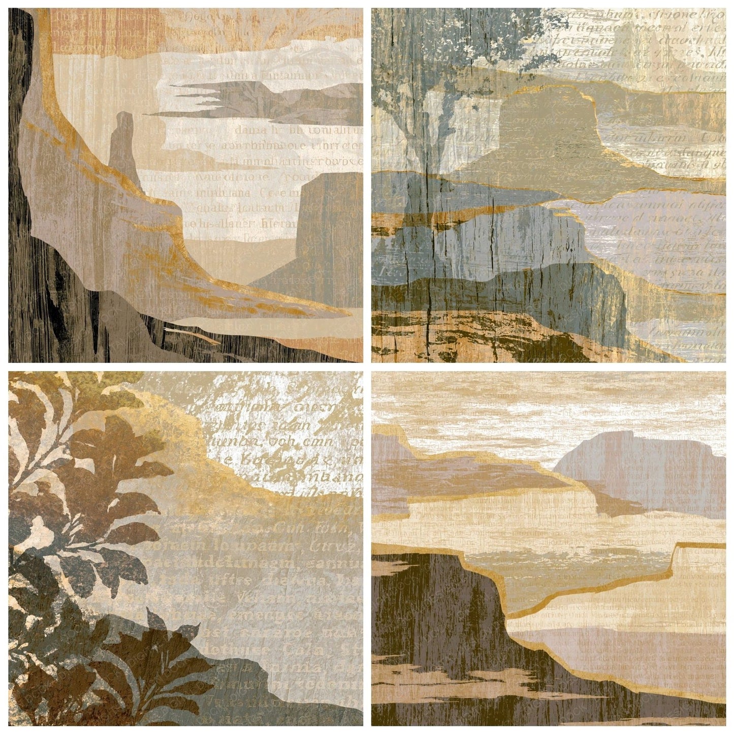 Woodcut Mesa Oat Linen Pebble Digital Paper Pack (DDD014301)