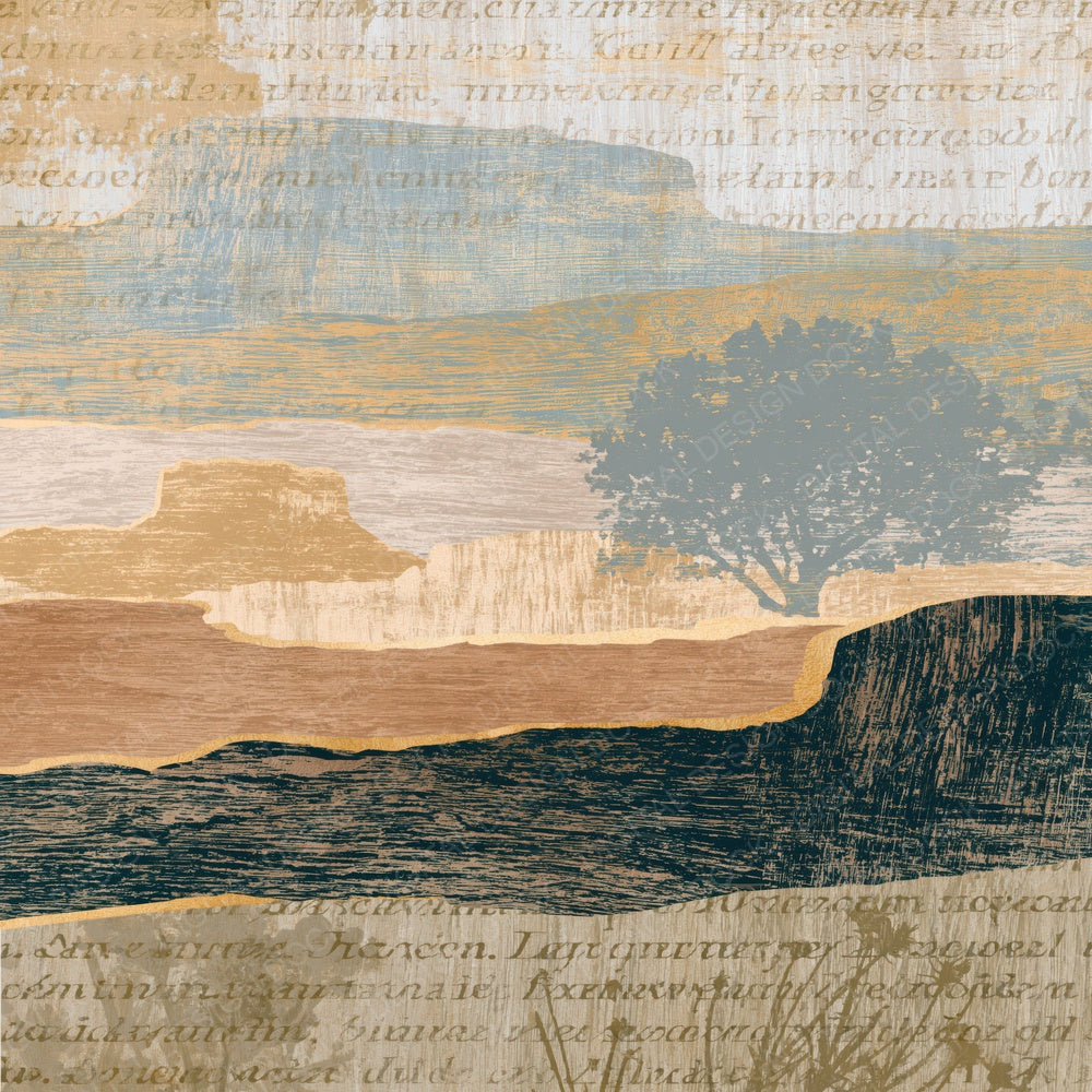 Woodcut Mesa Oat Linen Pebble Digital Paper Pack (DDD014301)