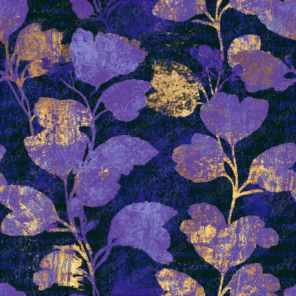Woodcut Runway Silhouettes Lavender Seamless Digital Paper Pack (DDD014303)