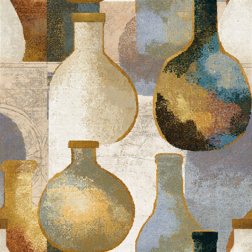 Pointillism Milk Bottles Bone Seamless Digital Paper Pack (DDD014313)