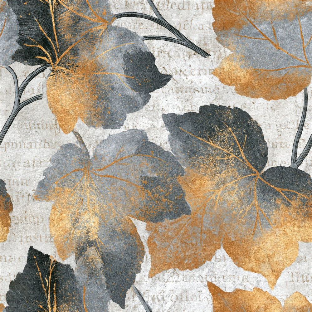 Antique Botanical Grey White Tonal Seamless Digital Paper Pack (DDD014325)