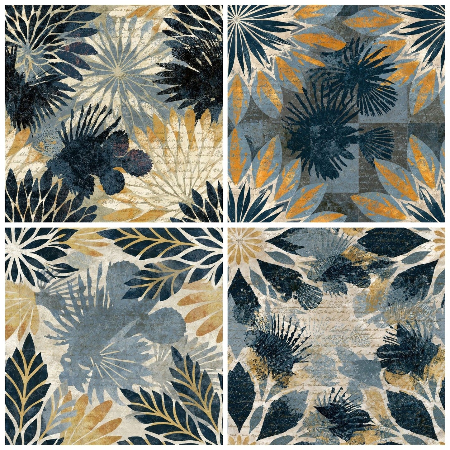 Mandala Lionfish Oyster Storm Seamless Digital Paper Pack (DDD014351)