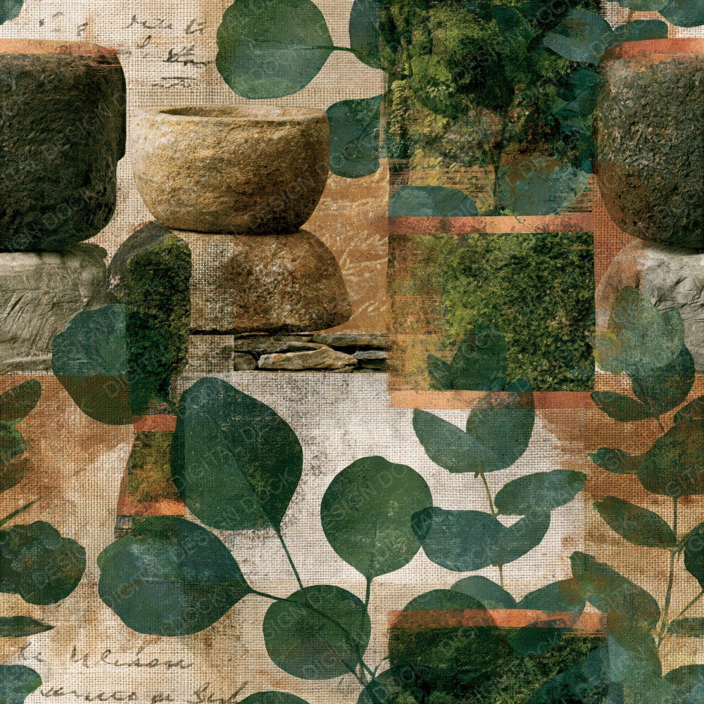 Bohemian Dwarf Forges Eucalyptus Seamless Digital Paper Pack (DDD014365)