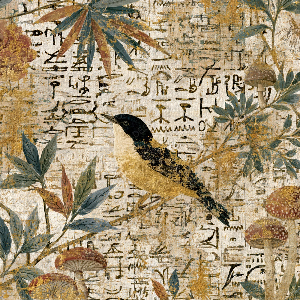 Chinoiserie Hieroglyphs Sepia Parchment Digital Paper Pack (DDD014366)