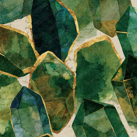 Ink Wash Smoky Quartz Eucalyptus Digital Paper Pack (DDD014371)