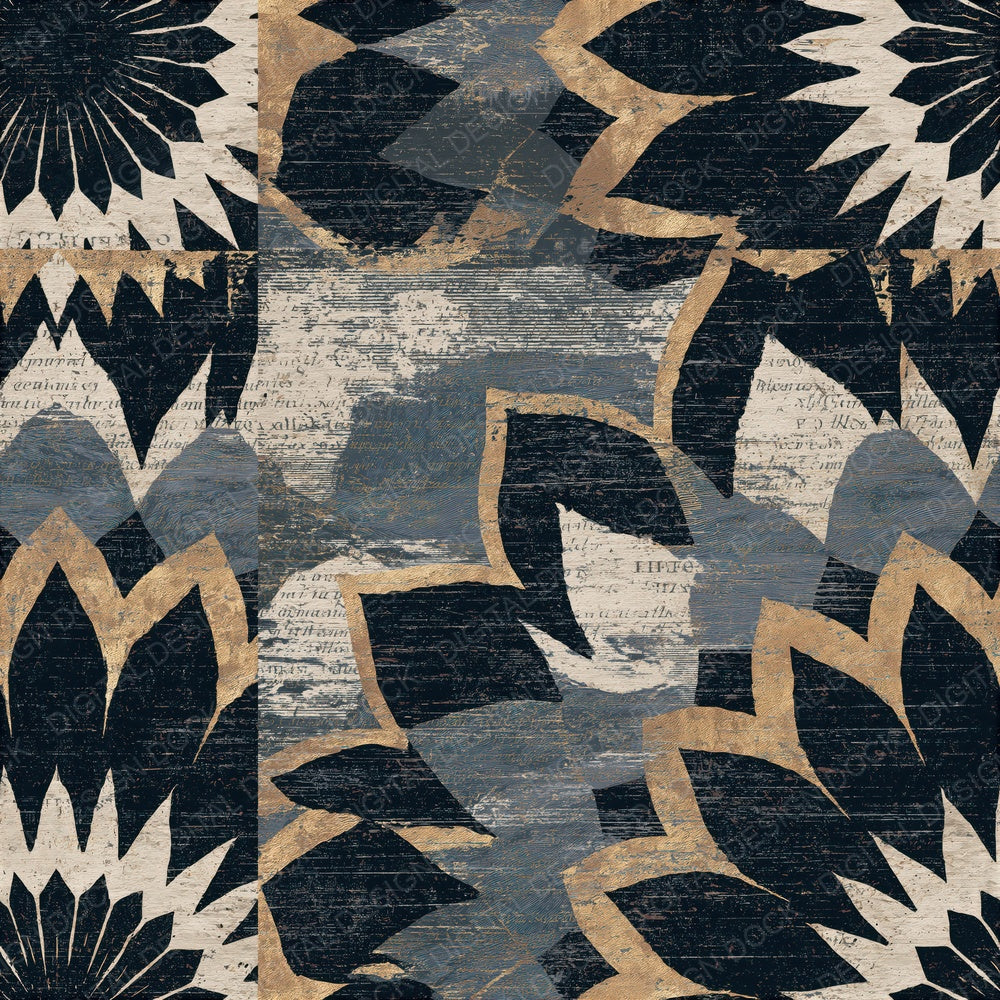 Mandala Gorges Radial Seamless Digital Paper Pack (DDD014392)
