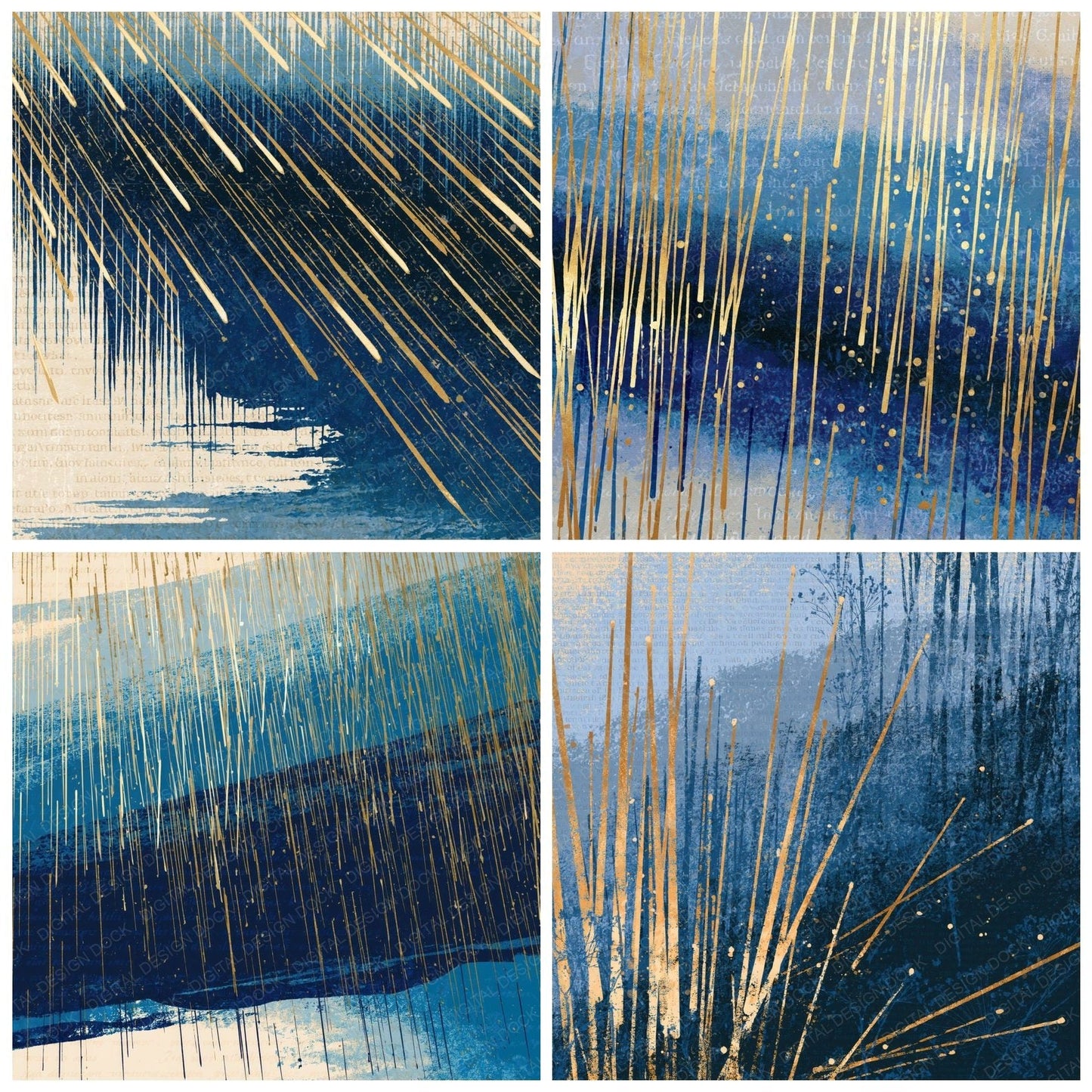 Screenprint Light Sabers Navy Bone Digital Paper Pack (DDD014401)