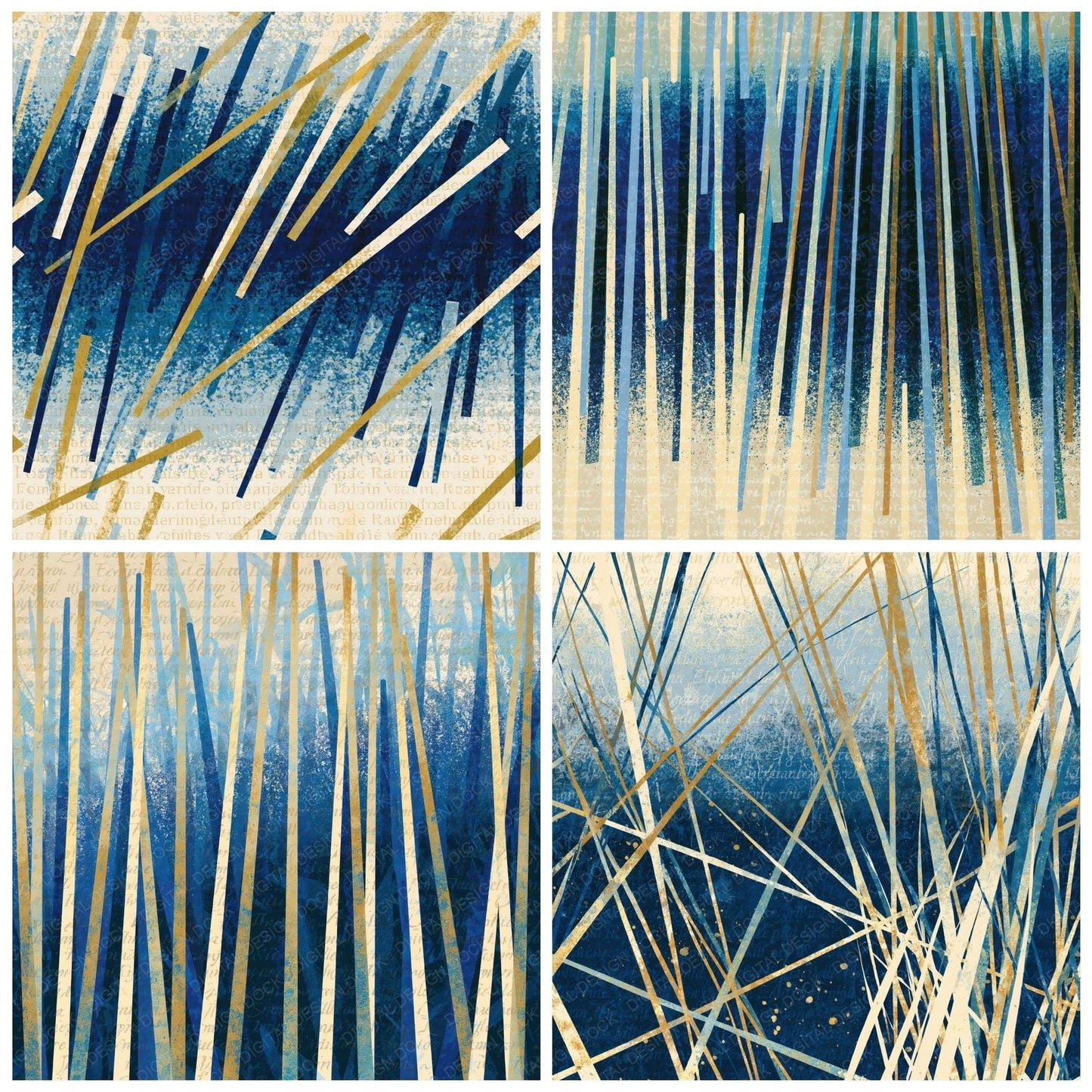 Screenprint Light Sabers Navy Bone Digital Paper Pack (DDD014401)