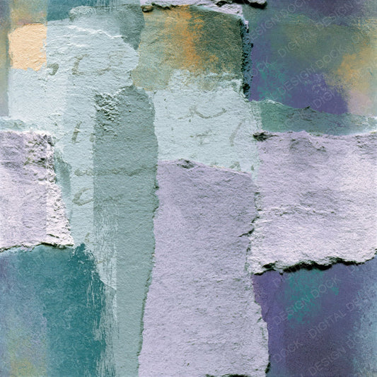 Collage Lilac Mint Abstract Seamless Digital Paper Pack (DDD014405)