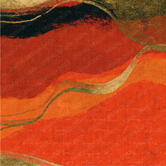 Risograph Copper Burnt Orange Tonal Digital Paper Pack (DDD014414)