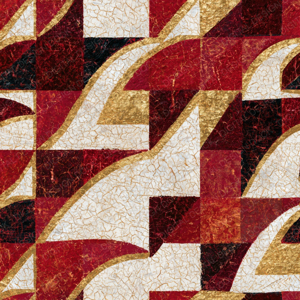 Batik Houndstooth Garnet Wine Digital Paper Pack (DDD014425)