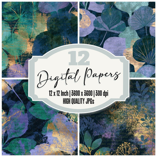 Blueprint Aurora Lilac Texture Digital Paper Pack (DDD014426)