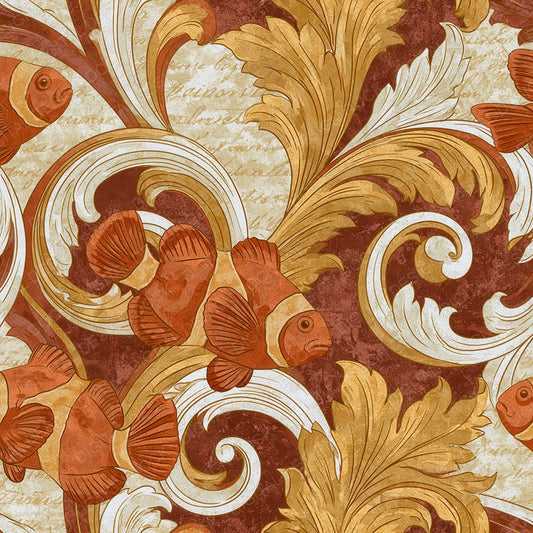 Baroque Clownfish Rust Gold Digital Paper Pack (DDD014445)