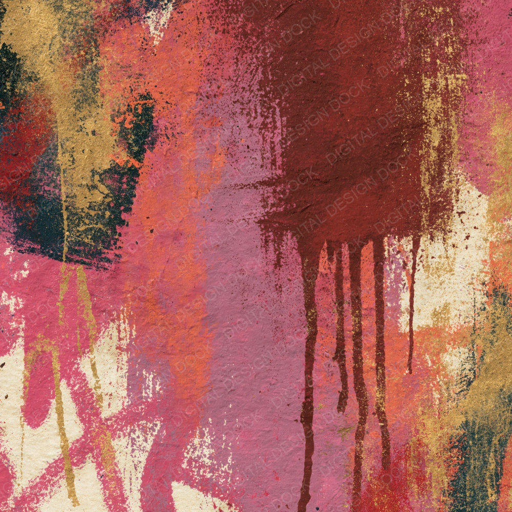 Graffiti Wine Dusty Rose Texture Digital Paper Pack (DDD014452)
