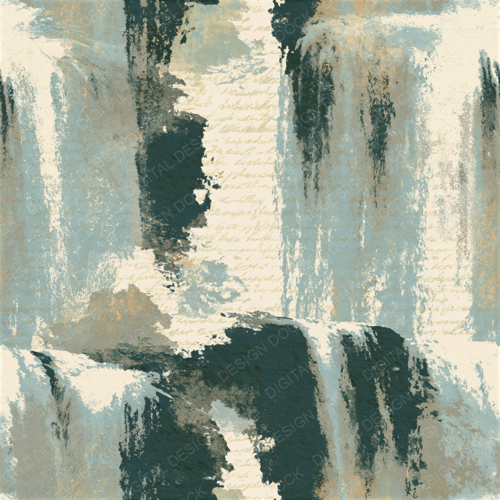 Letterpress Waterfalls Driftwood Seamless Digital Paper Pack (DDD014457)