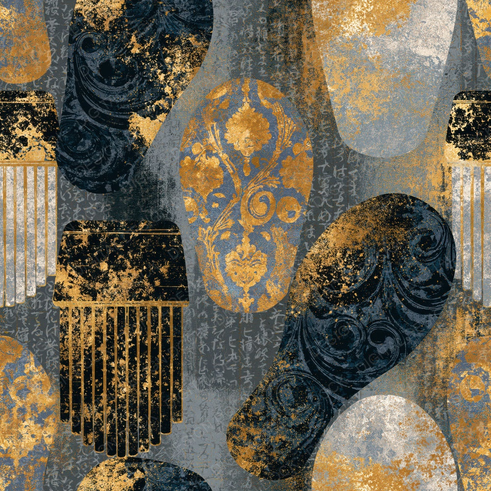 Baroque Kalimbas Gunmetal Pearl Digital Paper Pack (DDD014508)
