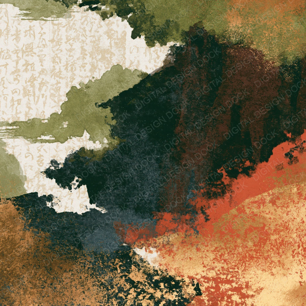 Sumi-e Amber Magenta Texture Digital Paper Pack (DDD014523)