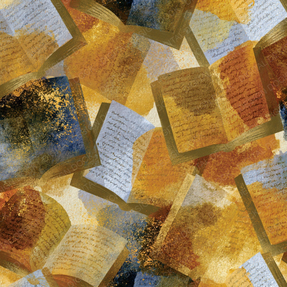 Watercolour Spell Books Honey Mustard Digital Paper Pack (DDD014524)