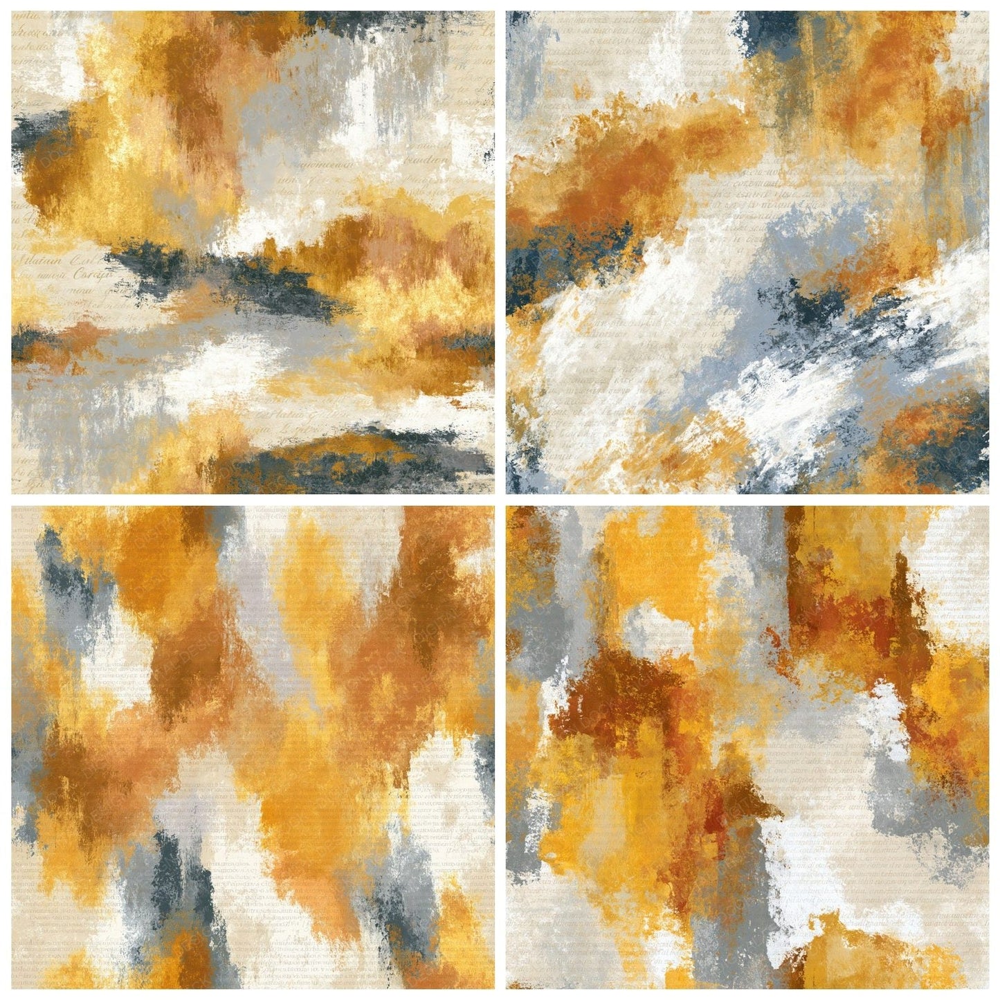 Impressionist Sepia Parchment Tonal Digital Paper Pack (DDD014570)