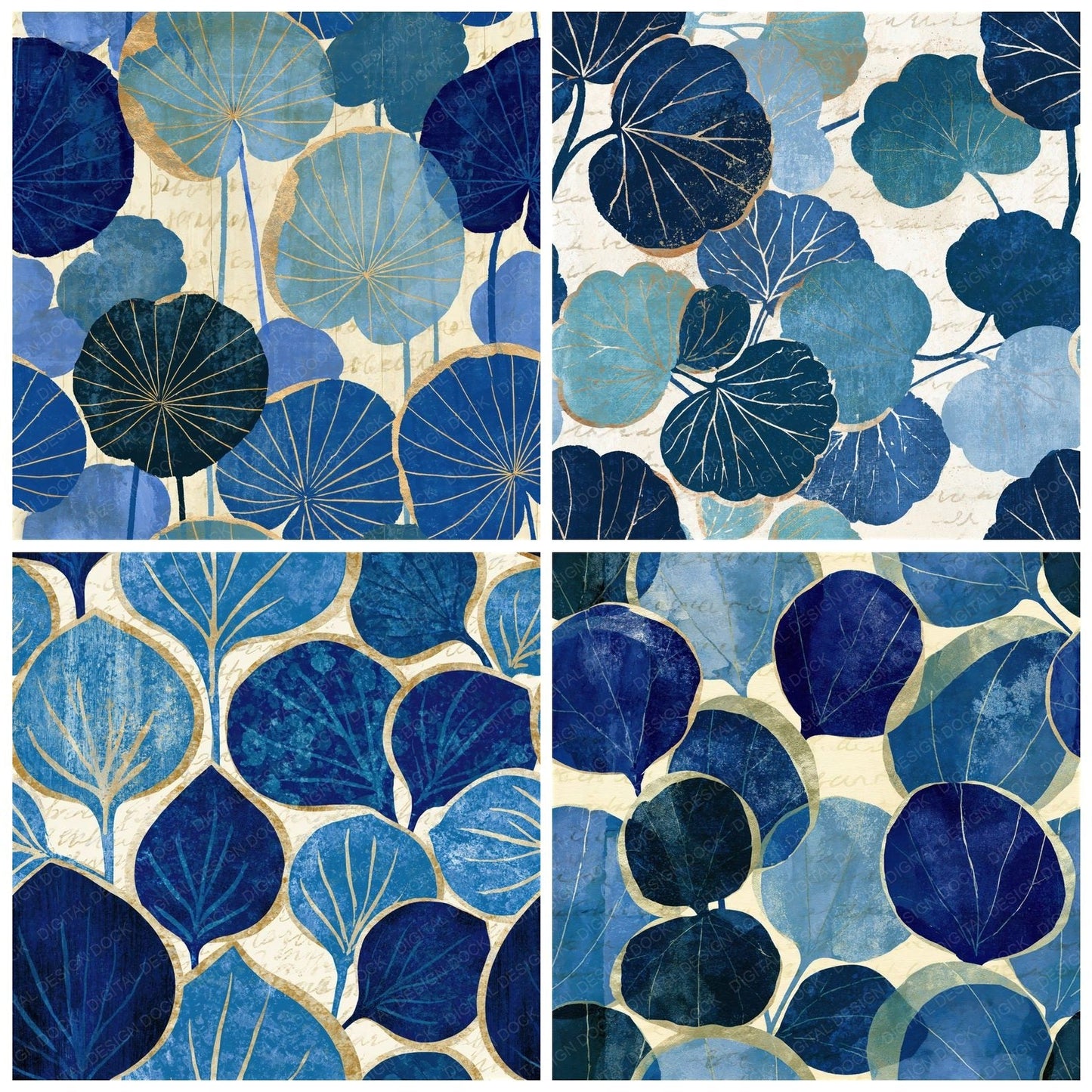 Screenprint Baby Tears Denim Seamless Digital Paper Pack (DDD014611)