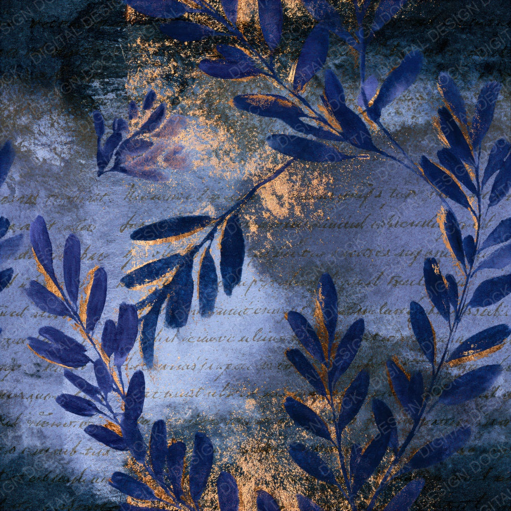 Watercolour Lavender Indigo Ivory Seamless Digital Paper Pack (DDD014619)